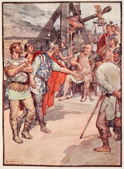 Marius and the Ambassadors of the Cimbri, Illustration from 